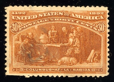 #ad US Scott 239 Used 30 Cent Orange Brown Columbian Expo 1893 Lot T897 $17.50