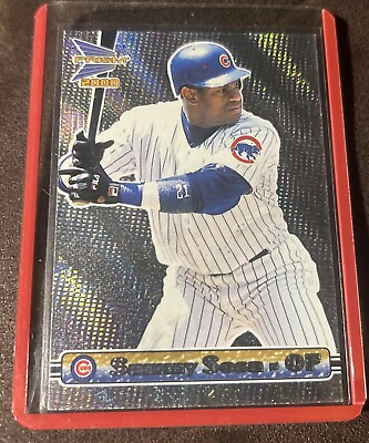 #ad 2000 Pacific Prism #29 Sammy Sosa Chicago Cubs $1.99