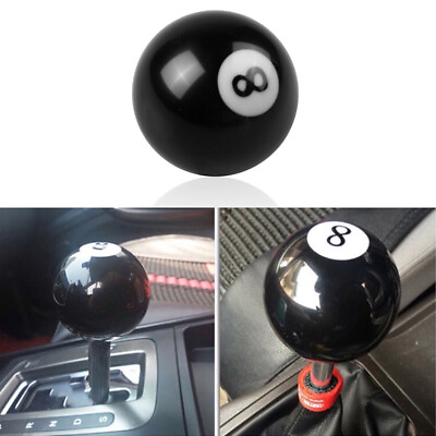 #ad 1 Set 8 Eight Billiard Ball Car Auto Gear Shift Knob Shifter Lever Black $19.99
