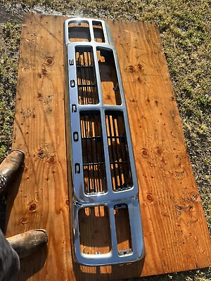 #ad Front Oem Chrome Grille for 1991 1993 Dodge W D Ramcharger Truck $225.00