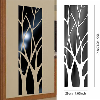 #ad 3D Mirror Art Removable Wall Sticker Acrylic Mural Decal Home Room Decor Set US $10.99