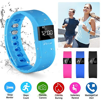 #ad Smart Watch Bracelet Wristband Fitness Tracker Pedometer Sport Sleep Activity $10.19