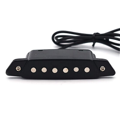 #ad Acoustic Guitar Soundhole Magnetic Pickup Humbucker Passive With Power Jack $12.34