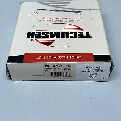 #ad TECUMSEH CONTROL ASSEMBLY Part# 37123 Open box $14.48
