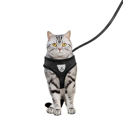 #ad Summer cat Chest Harness and Leash Anti Escape Adjustable Soft mesh cat Leash... $17.69