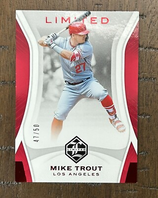 #ad Mike Trout 2022 Panini Chronicles Limited Set Red 50 Los Angeles Angels $19.99