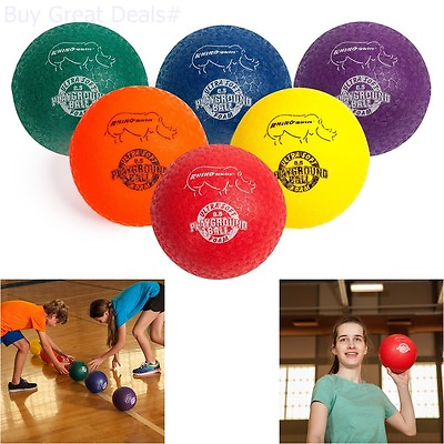 Champion Sports Rhino Skin Dodgeball Set 6 Assorted Colors Balls Tough Skin $30.99