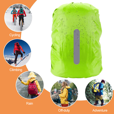 #ad Waterproof Backpack Rain Cover Bag Rucksack Dust Snow Protector Hiking Camping $9.29