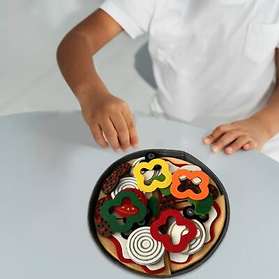 #ad Felt Pizza Play Set Multicolor Early Educational Toy Pizza Counting Number $18.16