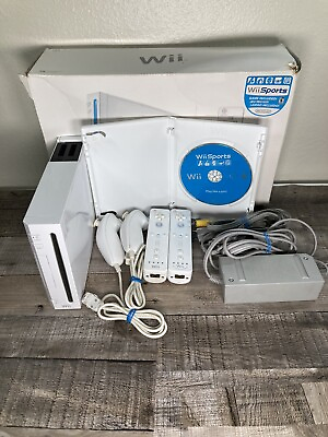 #ad Nintendo Wii Console Bundle with Wii Sports amp; N64 Games White w Manual $74.99