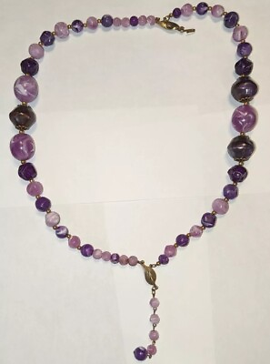 #ad Vintage Necklace Beautiful Purple $12.49