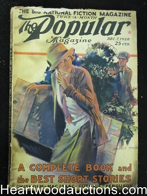 #ad Popular Magazine Dec 7 1926 Neat period cover $45.00