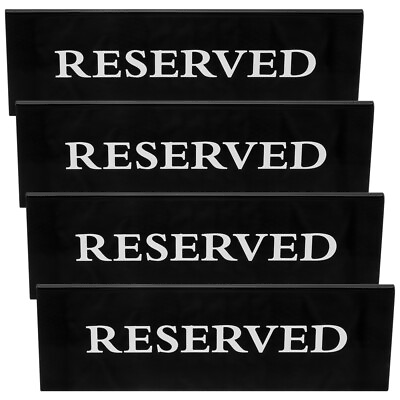 #ad Trendy Acrylic Reserved Signs for Party and Event Tables $9.07