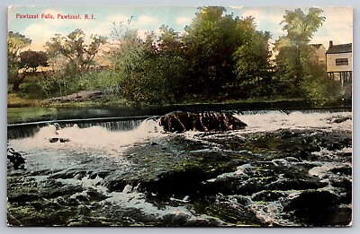 #ad Pawtuxet Falls Pawtuxet Rhode Island C1910 Postcard K27 $12.50