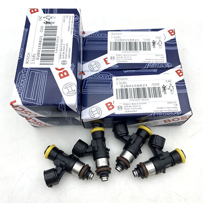 #ad 4PCS High Impedance Fuel Injectors 0280158821 Fits For Bosch 210lb 2200cc EV14 $149.00