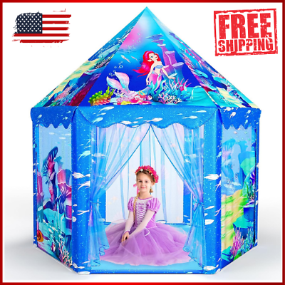 #ad Princess Castle Tent for Girlsamp;KidsLarge Mermaid Playhouse Indooramp;Outdoor Toys $39.95