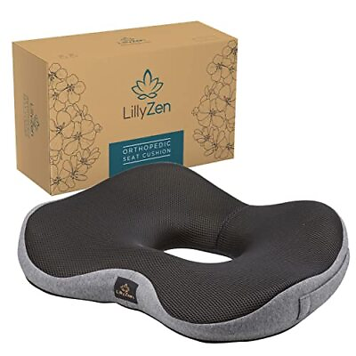 #ad LILLYZEN Donut Pillow for Tailbone Pain Relief Memory Foam SEAT Cushion Orthoped $27.99