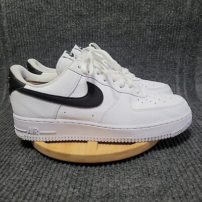 #ad Nike Air Force 1 Sneakers Men#x27;s Size 11 Low White amp; Black Shoes CT2302 100 CLEAN $49.88