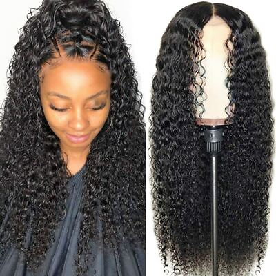 #ad AA Hair Front Wig Womens Brazilian Human Long Curly Lace Wavy Hair Wigs US 2022 $12.47