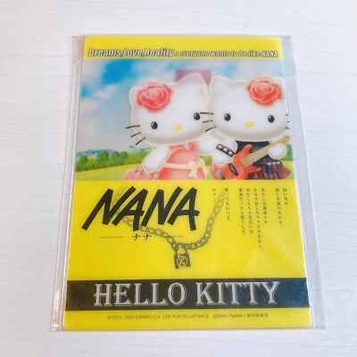 #ad NANA Hello kitty Collaboration Shitajiki Plastic Sheet Ai Yazawa Very RARE Japan $34.00