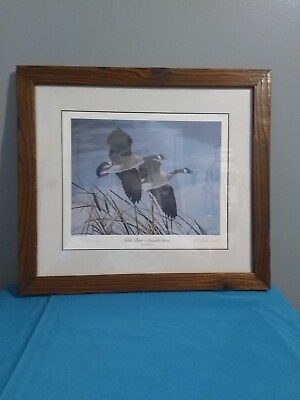 #ad R L Kothenbeutel Noble Pair Canada Geese Signed amp; Numbered Print Framed. $23.00
