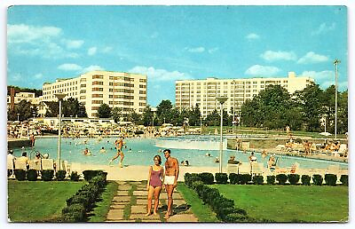 #ad Concord Hotel Kiamesha Lake New York NY Sports Resort Building Landmark Postcard $8.07