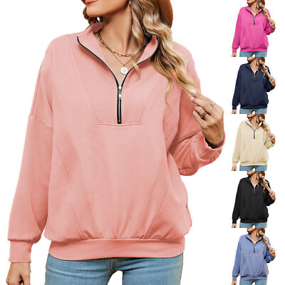 #ad Women#x27;s Hooded Sweatshirt Jacket In Solid Color Loose Fit Long Stylish Tops $31.99