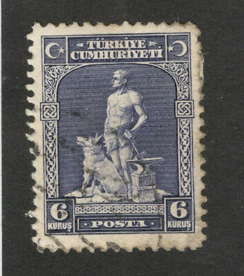 #ad TURKEY USED STAMP 1929. $1.95