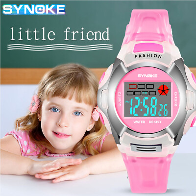 #ad Kids Digital Electronic Watch Waterproof Children Boys Girls Sports LED Watches $7.99