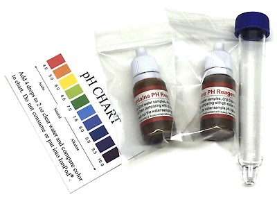 #ad pH Test Drops pH Reagent Kit Alkaline Water Tester Drinking Water Test 2pk $14.95