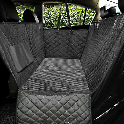 #ad Dog Seat Cover Hammock for BackSeat Durable Waterproof Car Truck Suv Seatbelt $26.99