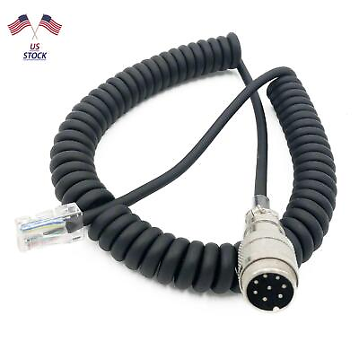 #ad Round 8 Pin To 8 Pin RJ 45 Microphone Adapter Cable for Yaesu MD 200 100 MH 31 $13.75