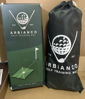 #ad Arbianco Golf Swing Training Mat NEW Indoor outdoor Practice Mat For Gold Swing $13.49