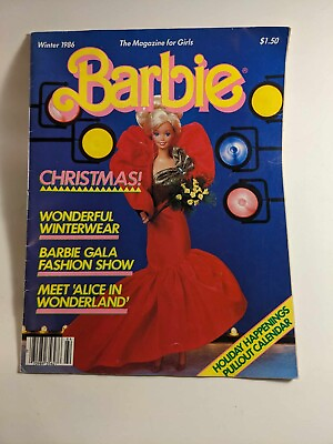 #ad VINTAGE BARBIE MAGAZINE FOR GIRLS WINTER CHRISTMAS OF 1986 $10.00