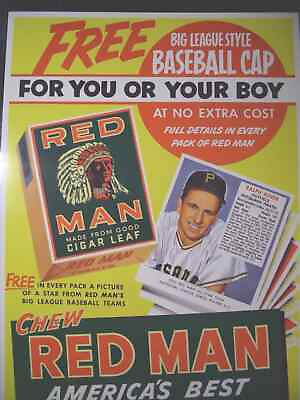 #ad 1954 Red Man Tobacco Baseball Cards No Tab YOU CHOOSE $3.99