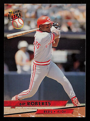 #ad 1993 Ultra Bip Roberts #34 Cincinnati Reds Baseball Card $0.99