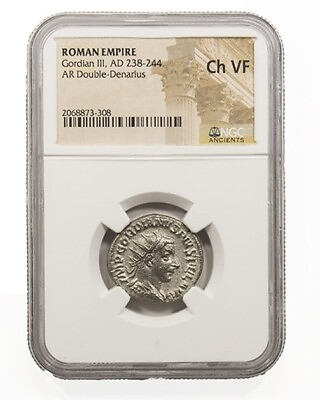 #ad NGC VF Roman Silver Antoninianus of Gordian III AD238 244 Youngest Roman Emperor $174.34