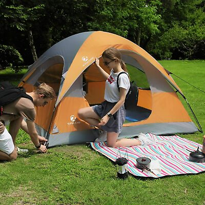 #ad Waterproof Tent Camping Tent 3 4 Person Family Portable Outdoor Hiking Canopy $49.99