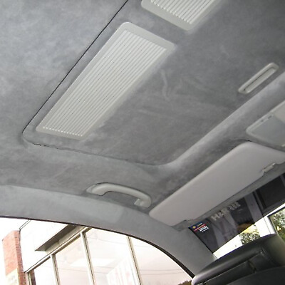 #ad Suede Headliner Fabric Foam Back Roof Liner Upholstery Repair Replace Renovate $30.99