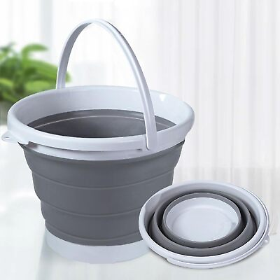 #ad Collapsible Bucket with Handle 10 Liters 2.6 Gallons Buckets for Cleaning D... $19.05
