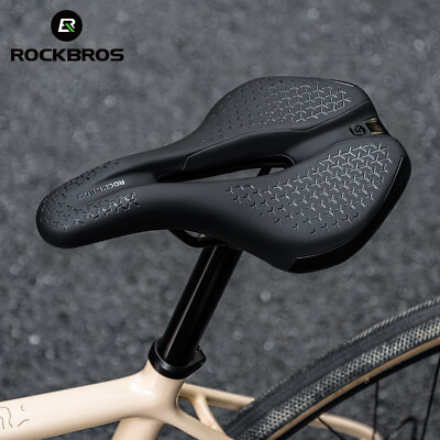 #ad ROCKBROS MTB Road Bike Saddle Breathable Shockproof Soft Bicycle Seat Cushion $20.99