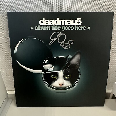 #ad Deadmau5 Rare Signed Album Title Goes Here Blue Vinyl Autographed EDM IN HAND $159.00