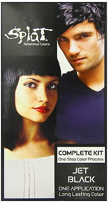 #ad Splat Hair Color Complete Kit Jet Black $13.49