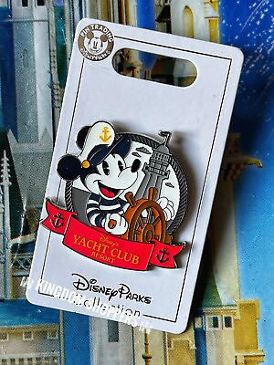 #ad 2023 Disney Parks Yacht Club Resort Mickey Mouse Lighthouse OE Pin $21.95
