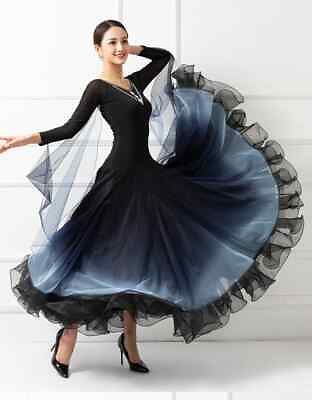 #ad Women Ballroom Dance Dresses Big Swing Dance Wear Ballroom Dresses Waltz Dress $219.74