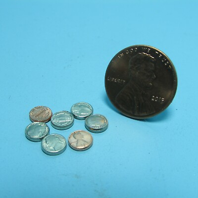 #ad #ad Dollhouse Miniature Replica Coin Change Set Penny Nickel Dime MUL4238 $4.04