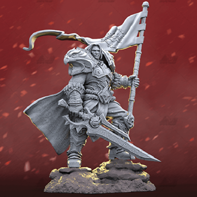 #ad Varian World of Warcraft Unpainted Figure Blank Kit Model GK 30cm Hot Toy Stock $190.59