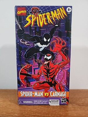 #ad Marvel Legends Series Spider Man Symbiote amp; Carnage 6quot; VHS 2 Pack $74.99