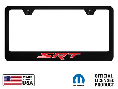 #ad Dodge SRT Polycarbonate Unbreakable License Plate Frame Official Licensed Red $22.95