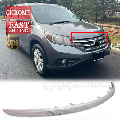 #ad For Honda CR V 2012 2014 Chrome Front Grille Trim Grill Upper Molding HO1217107 $29.99